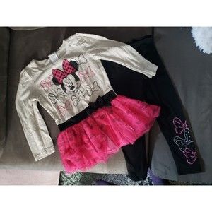 Girls 3T Minnie Mouse 2 Piece Set